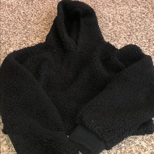 Zaful cropped Sherpa.